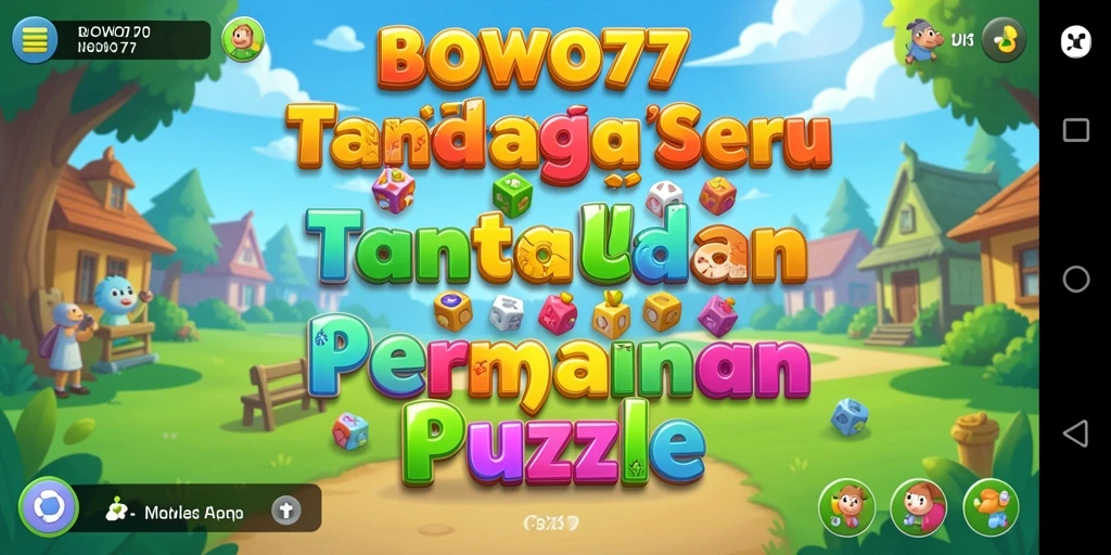 Screenshot BOWO77 menampilkan gameplay Puzzle yang menantang.