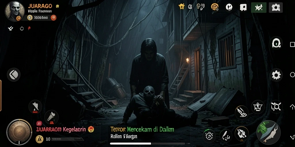 Gameplay menegangkan JUARAGO dengan suasana mencekam.